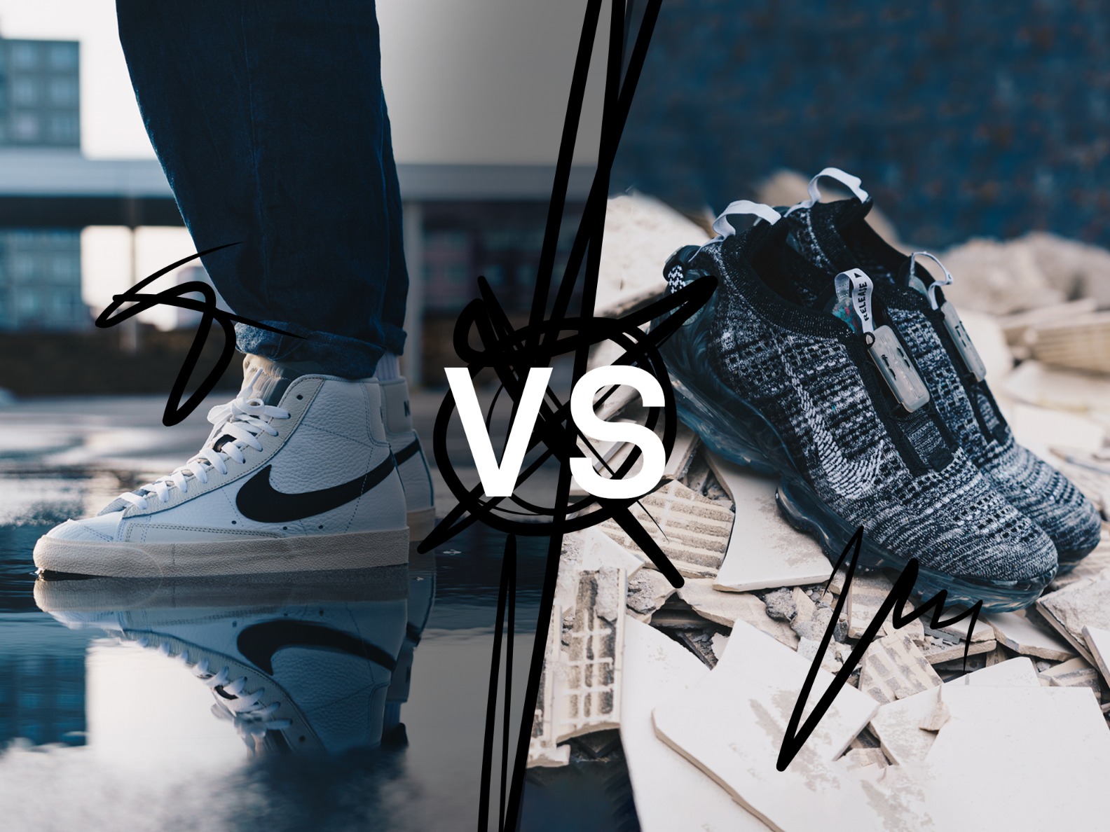 The Nike Blazer vs the Nike Air Vapormax + our crew's opinions